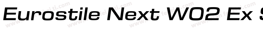 Eurostile Next W02 Ex SemiBd It字体转换